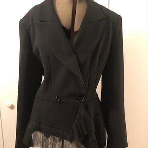 Ivan Grundahl beautiful black jacket with tool bottom never worn.